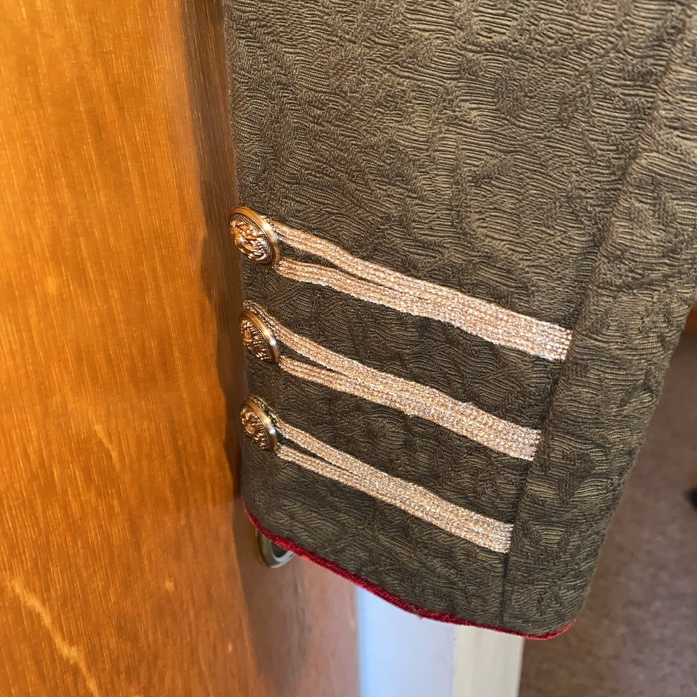 💚💛❤️EUC Worn Once Free People Military Olive Green Blazer - Picture 8 of 9